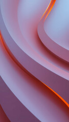 Wall Mural - abstract curved design with glowing edge