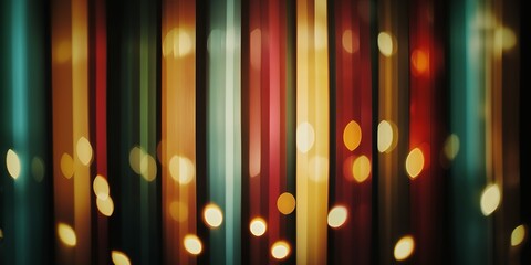 Wall Mural - abstract background with vibrant vertical lines and bokeh lights.