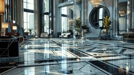 Wall Mural - Luxury Hotel Lobby Interior Design