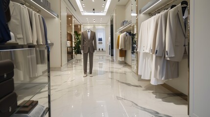 Poster - Luxury Men's Clothing Store Interior