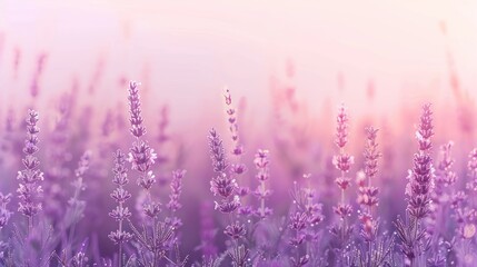 Wall Mural - Lavender Field at Dawn