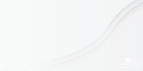 Aufkleber - abstract white background with gradient color and artistic wave dynamic line decoration. vector wavy abstract minimal line. EPS 10