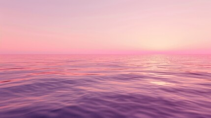 Poster - Pink Sunset Over Ocean