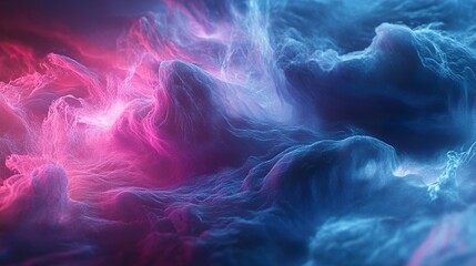 Wall Mural - abstract glowing blue and pink texture - digital art