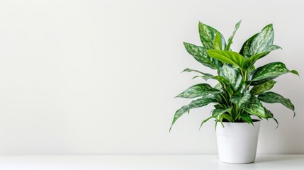 Modern indoor plant isolate on white background