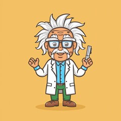 Poster - scientist with glasses