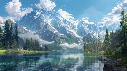 Mountain Lake Serenity