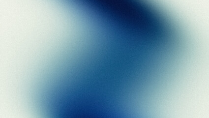 Wall Mural - blue retro color flow grainy gradient with white backdrop design, abstract pastel colors retro noisy