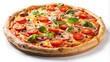 © Songpon - Asymmetrical fresh pizza isolated on white background