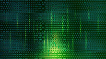Code binary digital data and technology pattern background vector