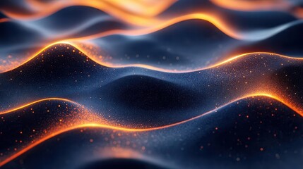 Wall Mural - cosmic undulations: a mesmerizing dance of celestial waves illuminated by ethereal starlight, painti