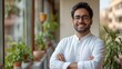 © Coffee Cafe Lover - Smiling Indian Business Man and Student Using Laptops at Home Office, View from Top Apartment with Warm Color Atmosphere, Super Realistic Shot on Sony Mirrorless Camera