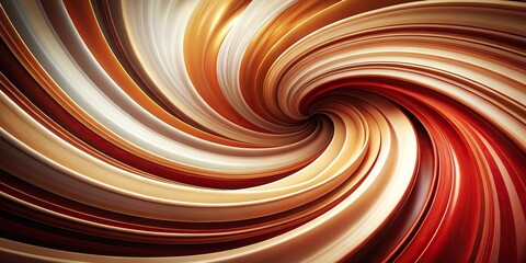 Wall Mural - white red brown gradation abstract background spiral twirl shape Tilted Angle