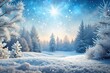 © anu - Winter snow and frost background for stock photos