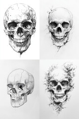 Wall Mural - Skull tattoo design