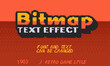 © furan - retro bitmap text effect. 100% editable vector file.