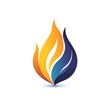 © Desain - A stylized flame logo representing energy and warmth.