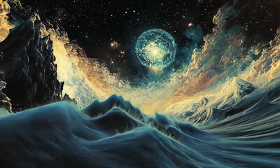 Wall Mural - cosmic ocean