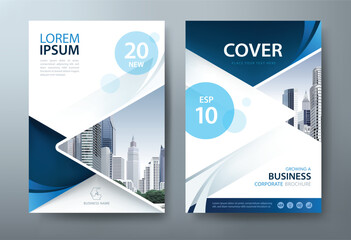 Annual report brochure flyer design template vector, Leaflet, presentation book cover templates, layout in A4 size