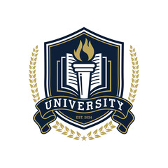 university logo vector image