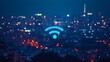 © Mitchell - The city lights up with WiFi connectivity.