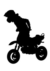 Sticker - Sport big bike on white background