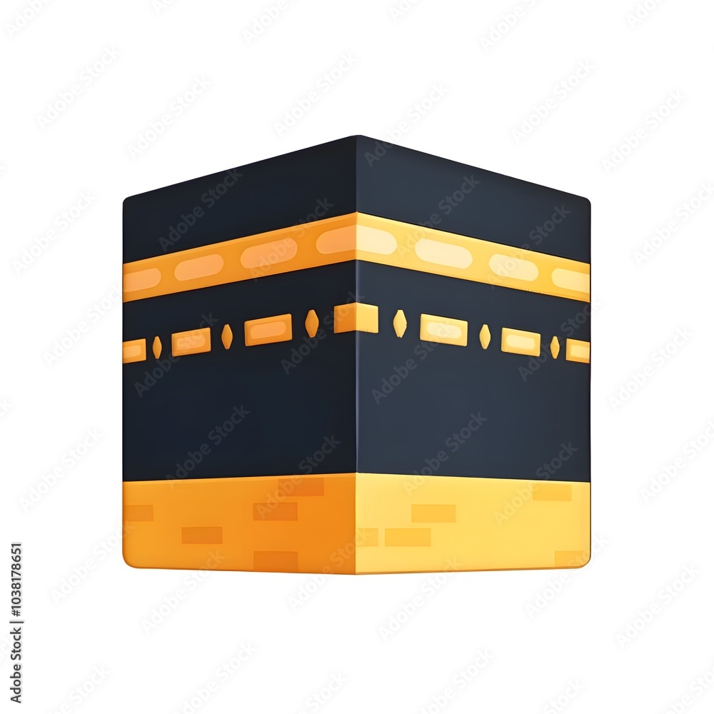 Kaaba Emoji Islamic Symbol Stock Illustration | Adobe Stock