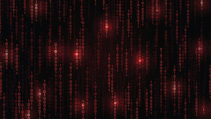 Wall Mural - matrix vector digital code rain in a matrix inspired futuristic style. light effect matrix backgroun
