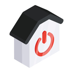 Sticker - A unique design icon of smart home 

