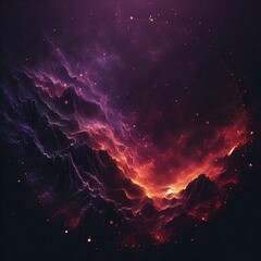 Wall Mural - grainy gradient abstract shape, noise texture on dark background