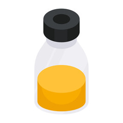 Canvas Print - Perfect design icon of syrup bottle

