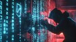 © pkproject - Hackers Trying to Break Through Encrypted Digital Wall with Security Symbols