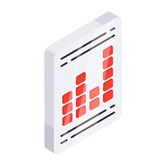 Sticker - An editable design icon of equalizer file 

