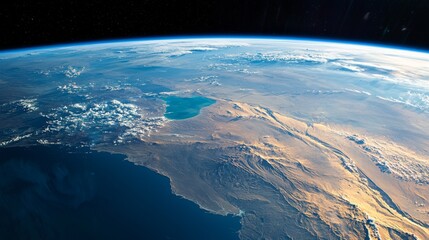 Wall Mural - earth view from space