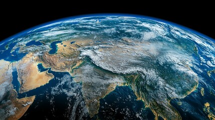 Wall Mural - earth view from space