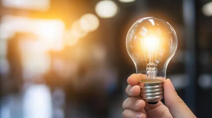 holding light bulbs, ideas with innovation and inspiration.
