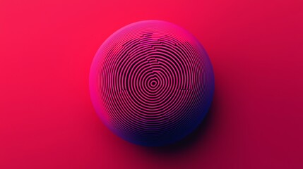 Identity protection sphere, locked digital identity, 3D illustration