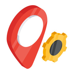 Sticker - Perfect design icon of location management 

