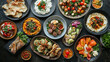 © Sabana - A vibrant spread of Middle Eastern dishes featuring fresh ingredients and flavorful dips