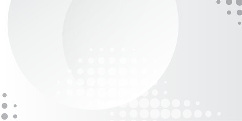 Wall Mural - abstract white and gray gradient background halftone design. template layout banners, flyers.