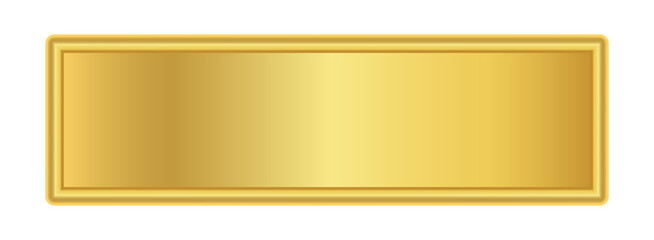 gold label banner, luxury golden frame, gold name plate