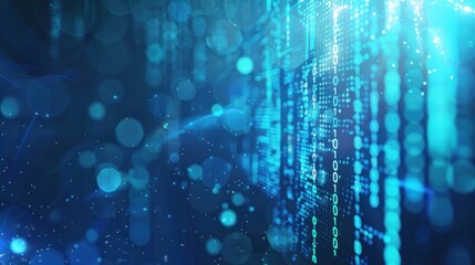 Abstract Digital Data Flow Background