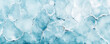 © Denis - Frozen ice cracks close up detail texture cold winter background, blue tones.