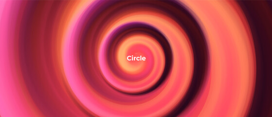 Wall Mural - abstract circle portal swirl shape with gradient background. vector. fluid vivid gradients for banne