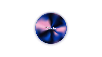 Wall Mural - abstract circle shapes with gradient isolated on white background. vector set. fluid vivid gradients