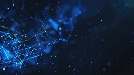 Abstract Blue Network
