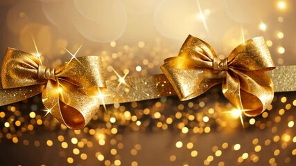 Poster - Golden Celebration Bows 