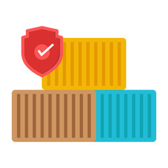 Sticker - An icon design of container 

