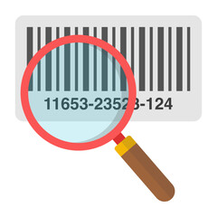 Canvas Print - An icon design of barcode tracking
