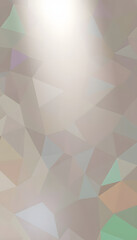 Wall Mural - abstract 3d background, polygonal pattern isolated with white highlights, png